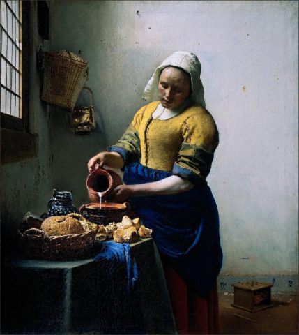 The Rijksmuseum in Amsterdam - A Maidservant Pouring Milk