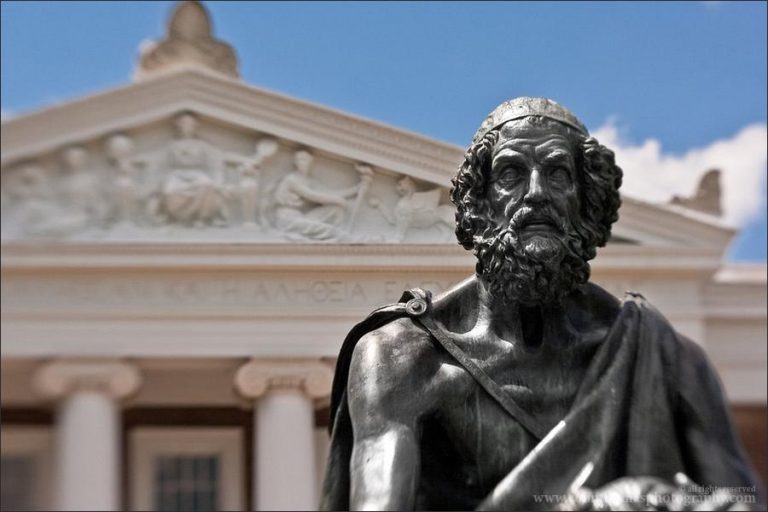 homer-the-author-of-the-iliad-and-the-odyssey-destination-athens