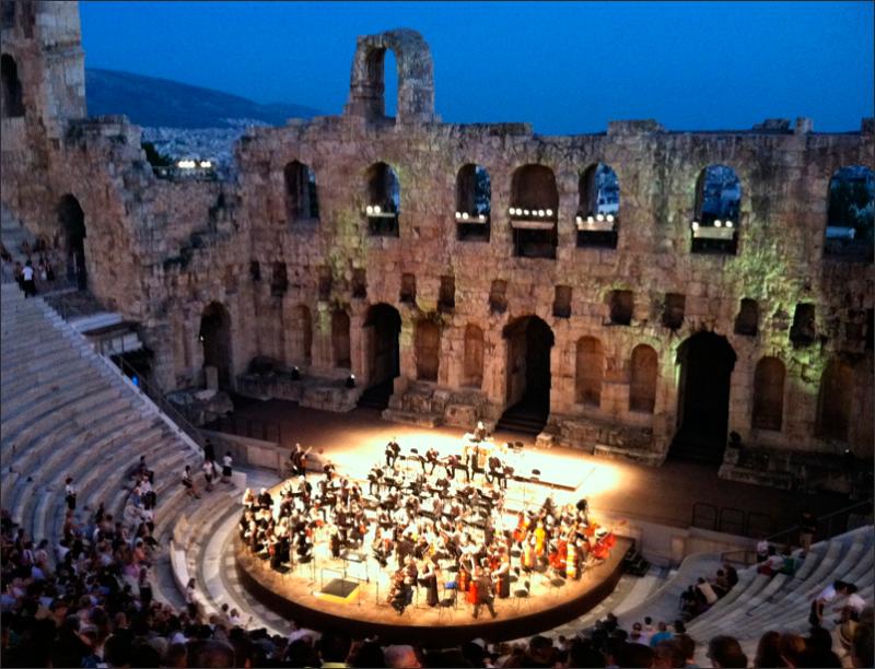 The Odeion Theatre (Music Hall) in Athens