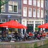 Sidewalk Cafe Sitting in Amsterdam