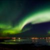 Reykjavik, Iceland: Aurora Borealis in the Sky