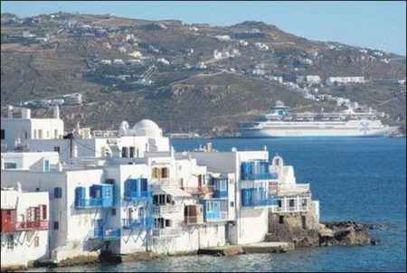 Greek Islands: Oh, I wish I was on that ship